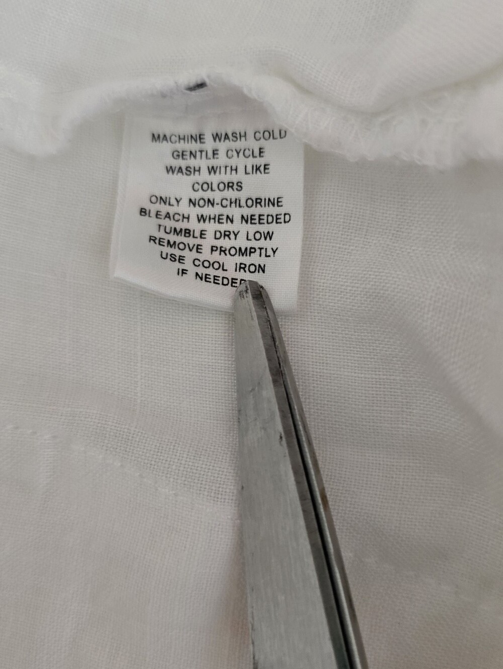 Derek Heart White Linen Blend Wide Leg Pants Relaxed Beach Drawstring Button 8 - Picture 10 of 16